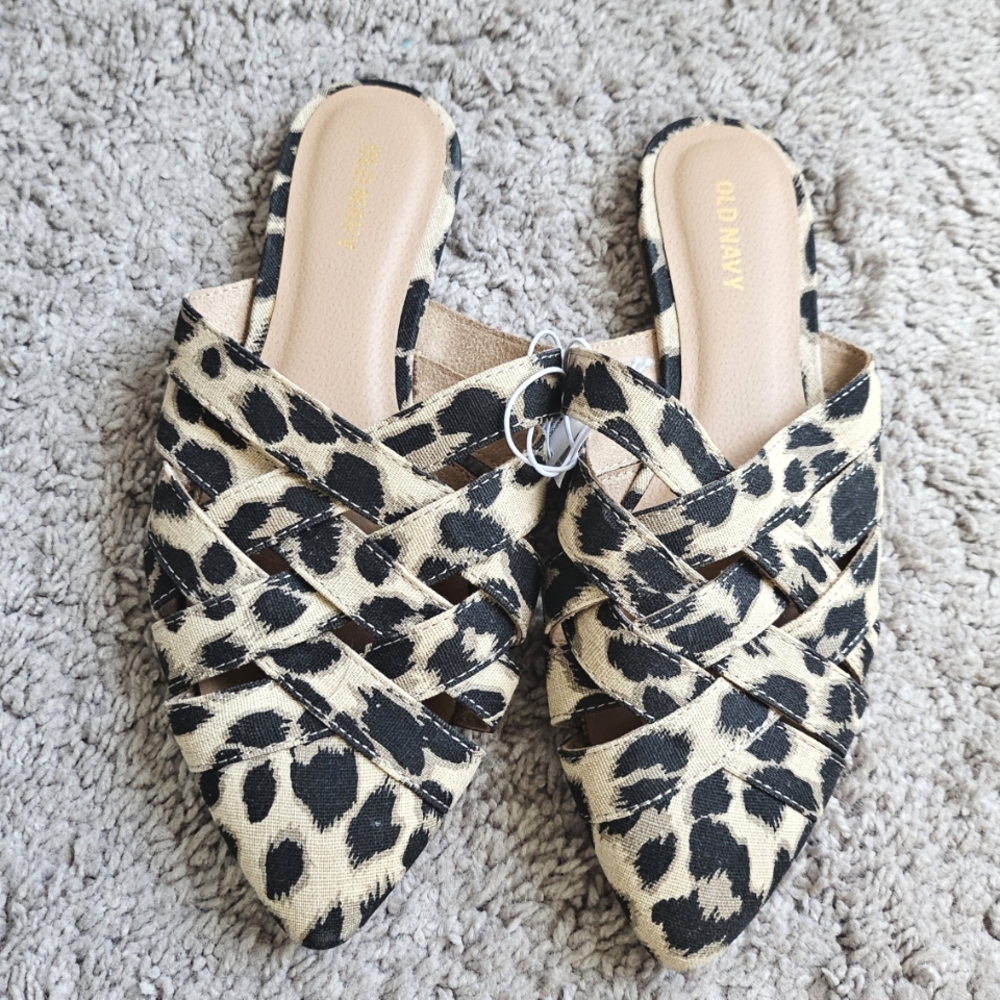 Leopard Print Mules